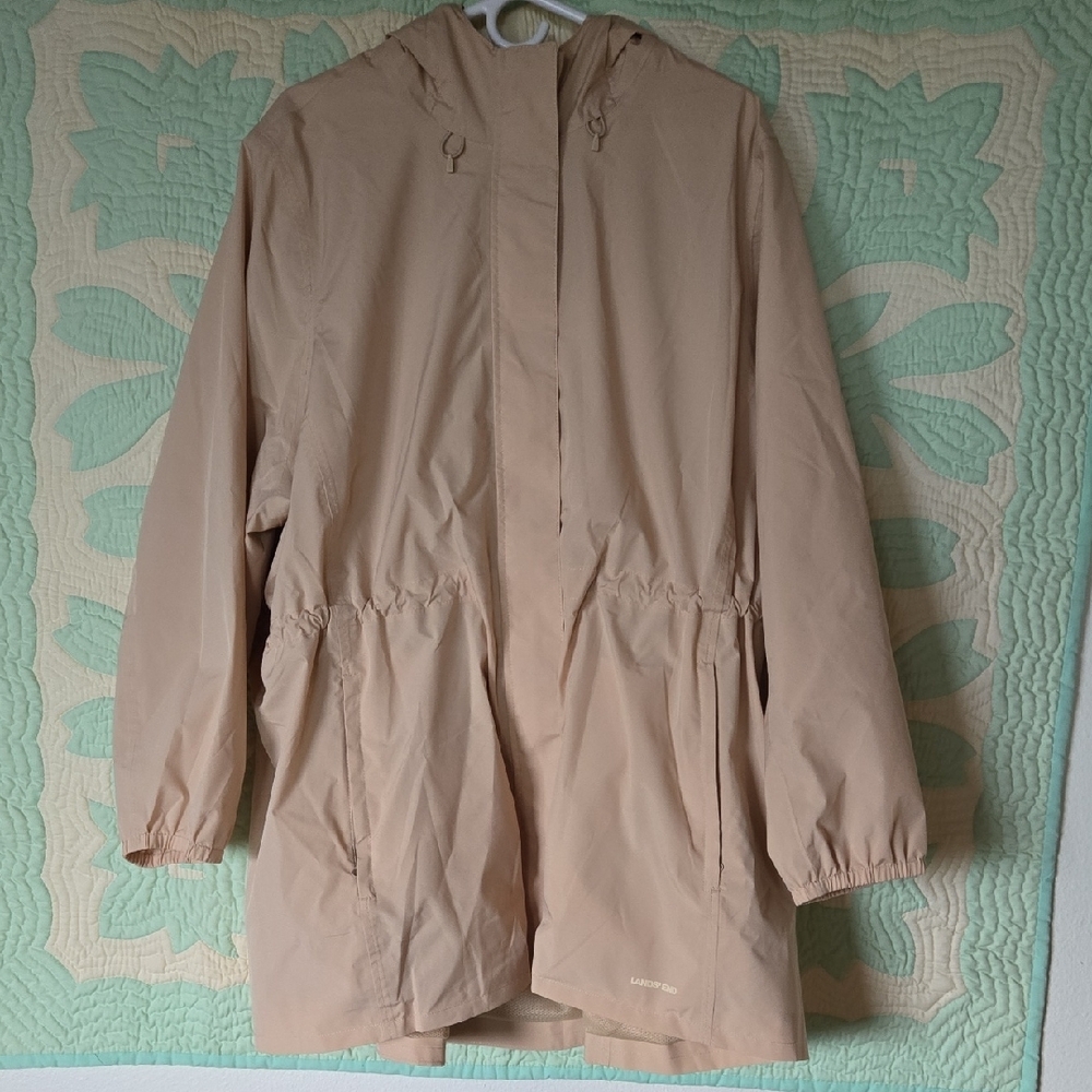Lands' End Women's Packable Squall Waterproof Rain Jacket